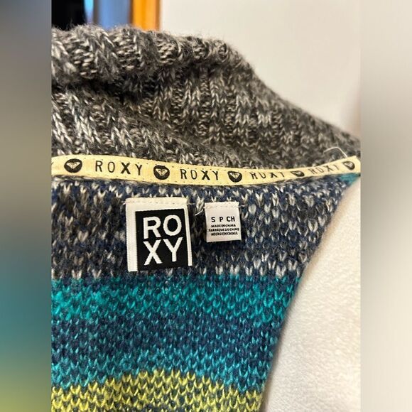 Roxy Aztec print open front‎ cardigan size S BIN L - Picture 5 of 9